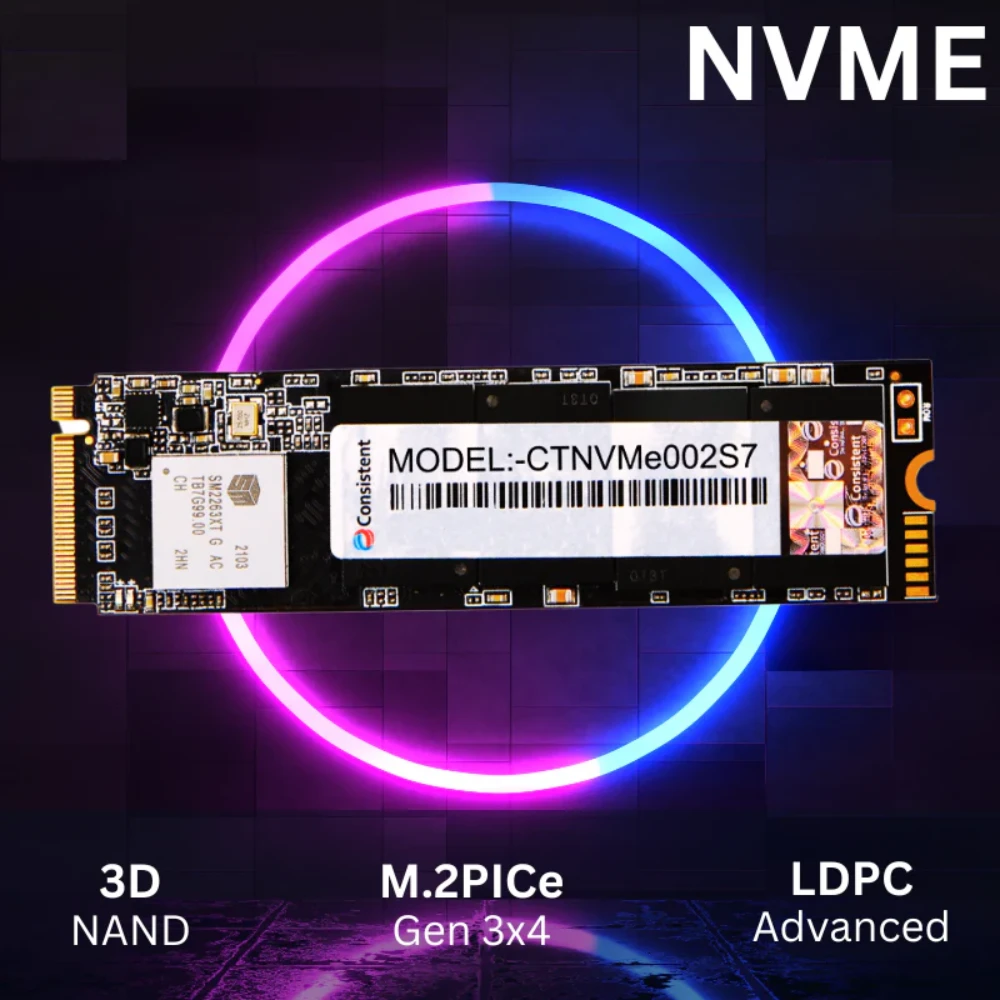 Consistent Internal SSD 128GB NVMe 2280 view 4